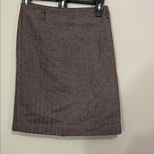 Laundry By Shelli Segal Brown Herringbone Pencil Skirt